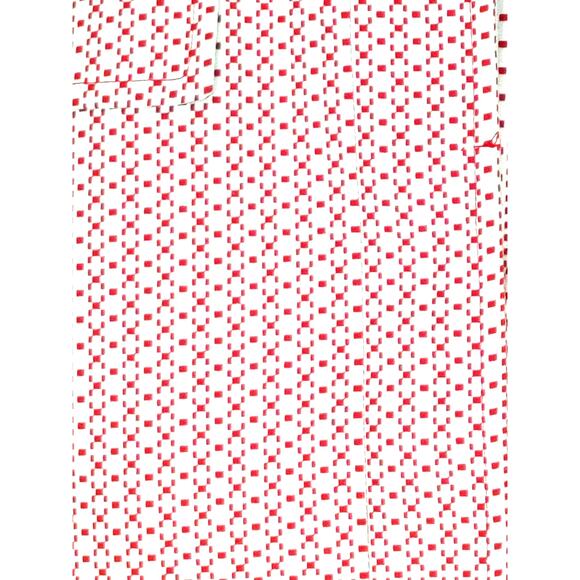 Apt. 9 Lined Hidden Buttons Cotton Blend Coat Stretch Red White Womens Size 6 - Picture 3 of 9